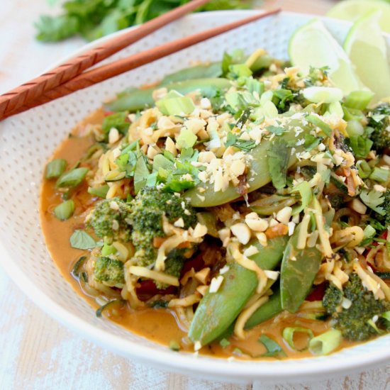 Vegan Pad Thai with Zoodles