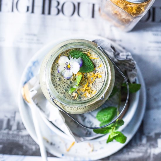 Warm Green Tea Smoothie