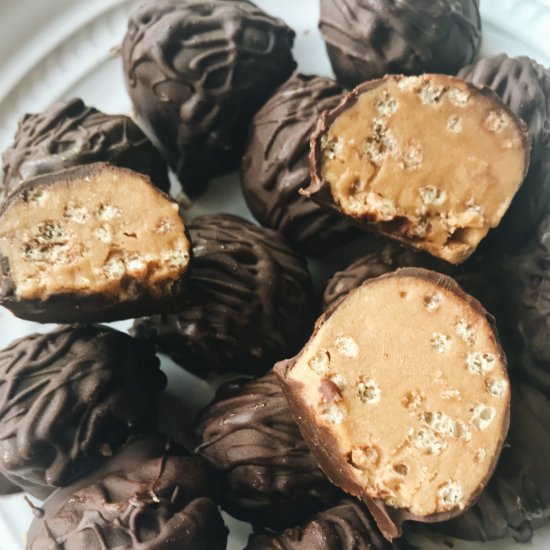 Chocolate Crisp Nut Butter Balls