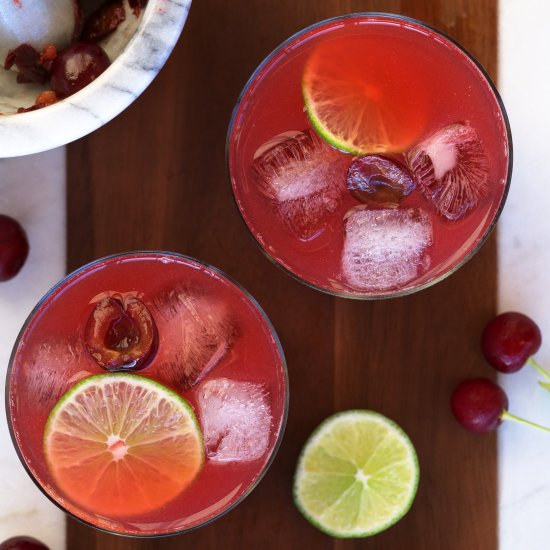 Sour Cherry Gin Limeade