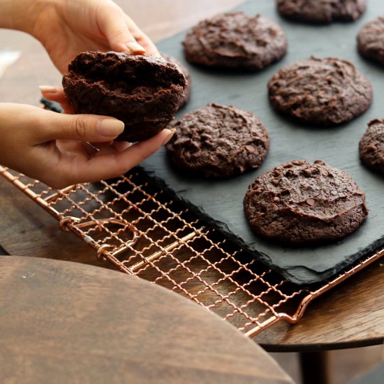 Super Fudgy Chocolate Cake Cookies