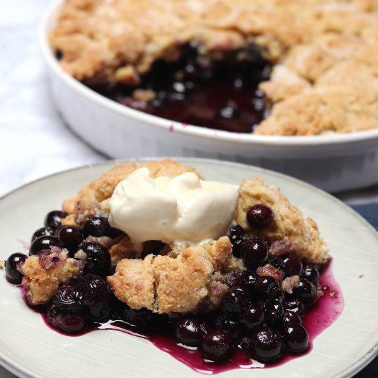 My Favorite Blueberry Cobbler