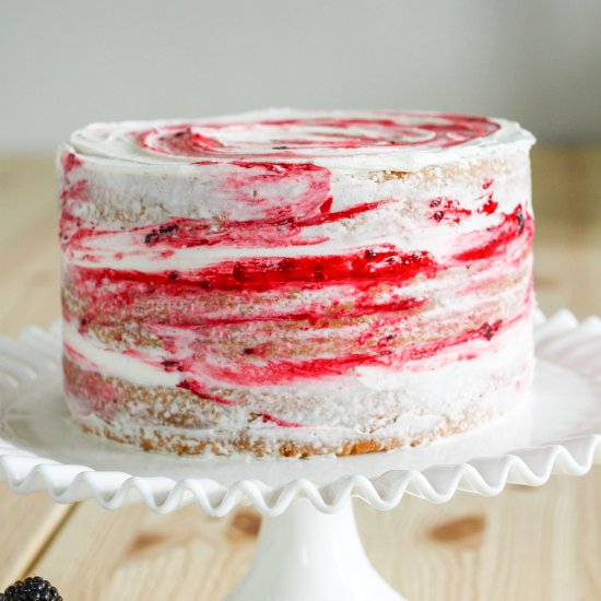 Meyer Lemon Blackberry Cake