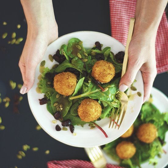 Fried Goat Cheese Salad