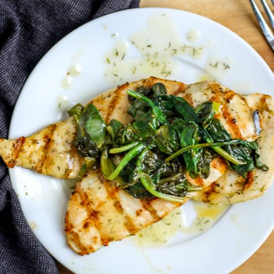 Grilled Chicken with Lime Butter