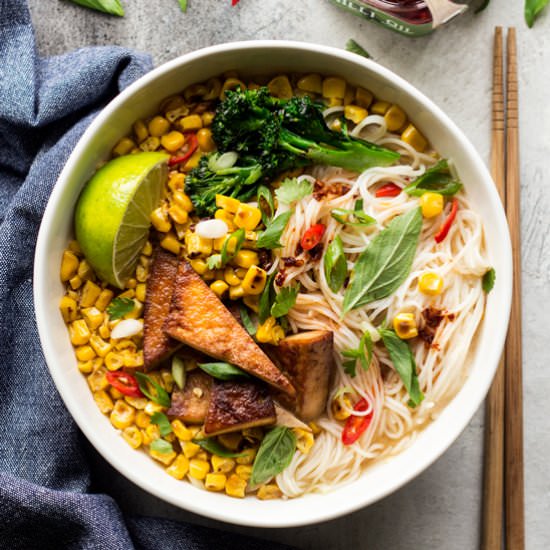 Miso corn soup