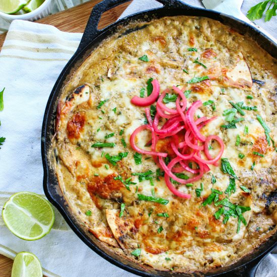 One Pan Skillet Enchiladas