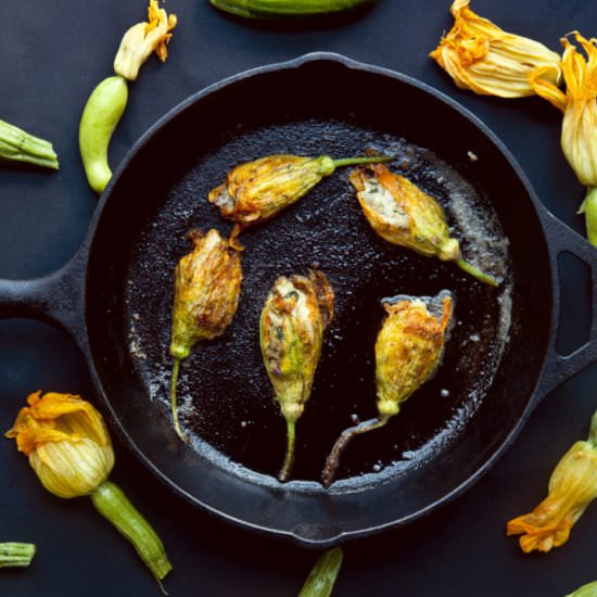 Stuffed Squash Blossoms