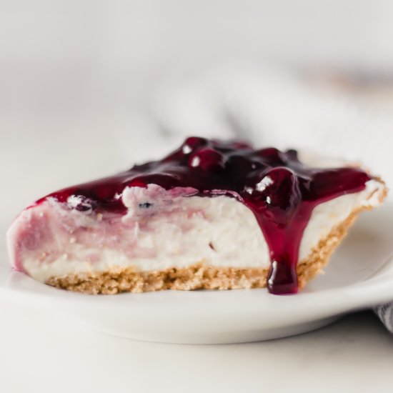 No Bake Blueberry Cheesecake