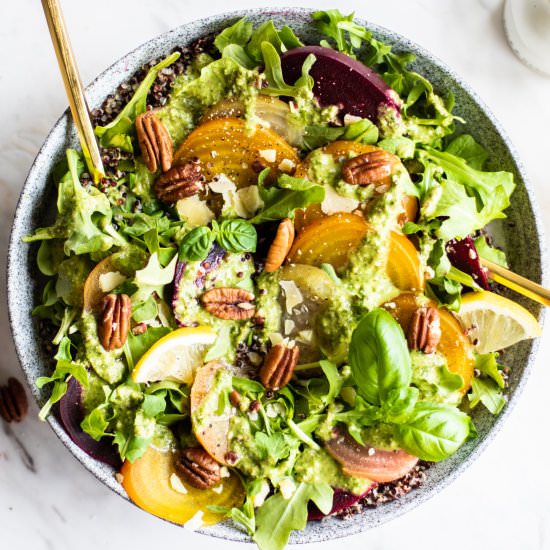 Quinoa, Beet and Arugula Salad