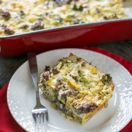 Paleo Breakfast Sausage Casserole