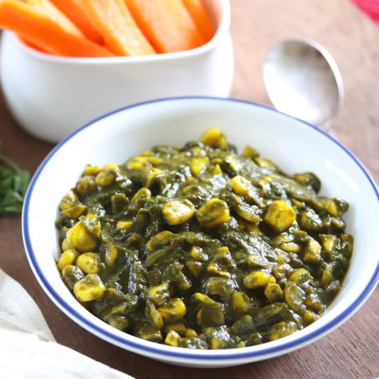 Spinach and Corn Veg