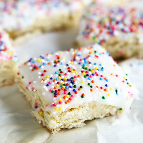 Birthday Frosted Sugar Cookie Bars