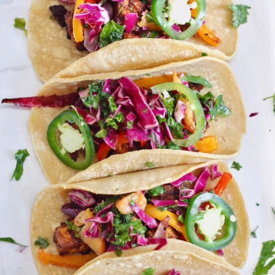 Zesty Sheet Pan Tofu Tacos