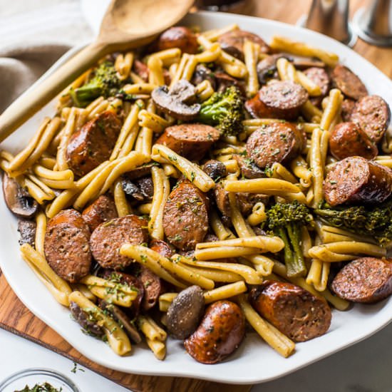 Balsamic Pasta with Chicken Sausage