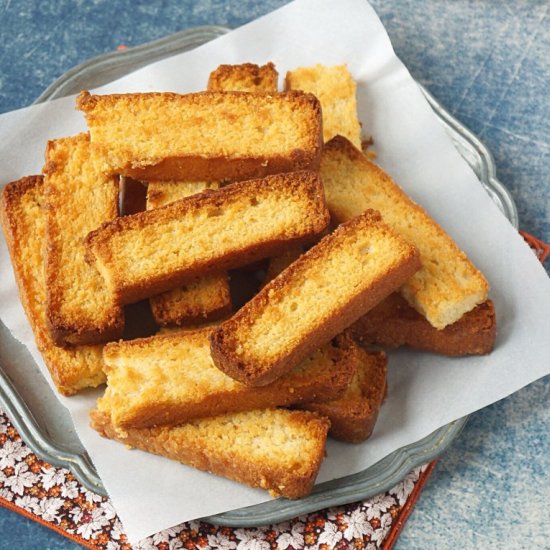 Eggless Cake Rusk