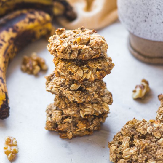 Banana Oatmeal Breakfast Cookies