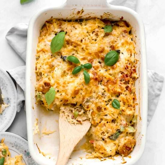 Chicken Spaghetti Squash Casserole