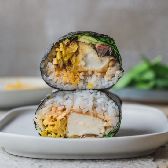 Crispy Tofu Sushi Burrito