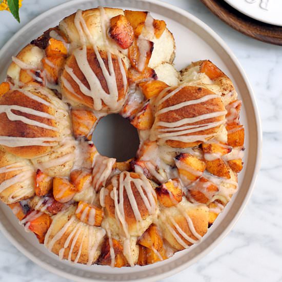 Peach Pull-Apart Bread