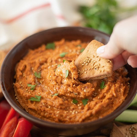 Sun-Dried Tomato Garlic Hummus