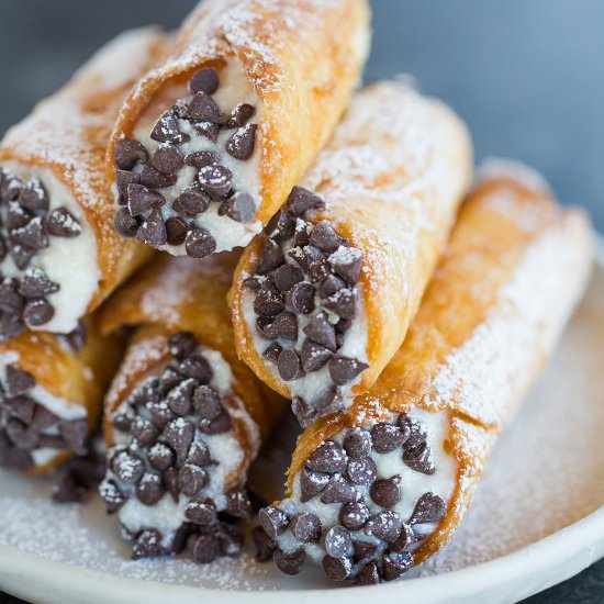 Homemade Cannoli