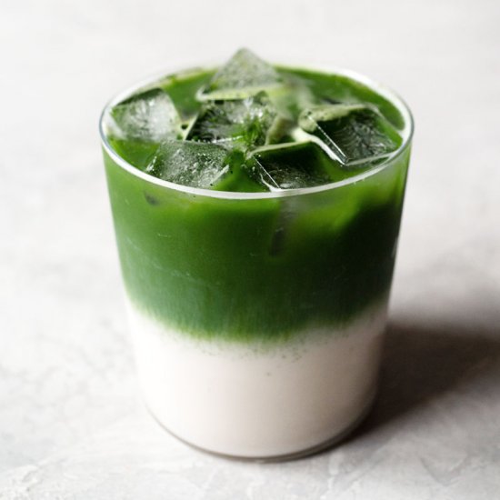 Iced Matcha (Green Tea) Latte