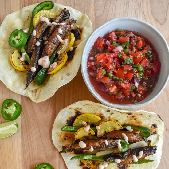 Chipotle Mushroom Fajitas