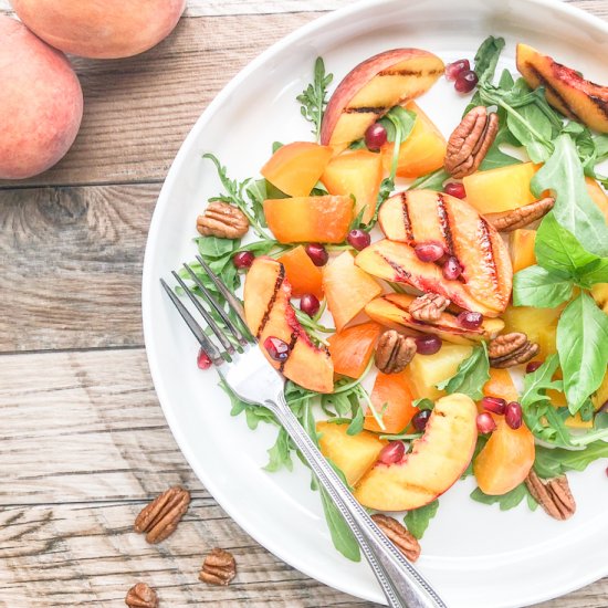 Roasted Beet Salad + Peaches