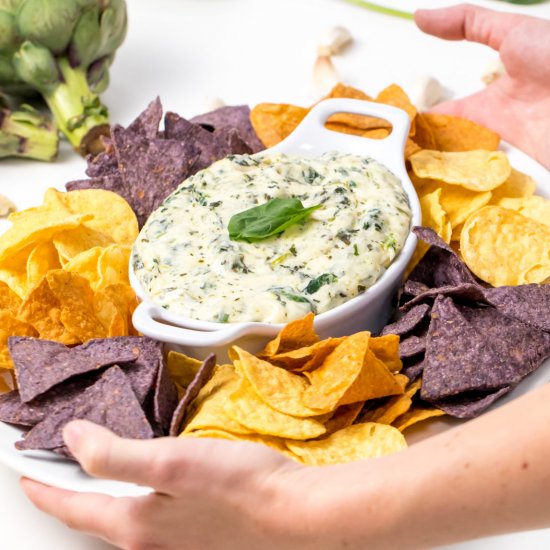 Artichoke and spinach dip