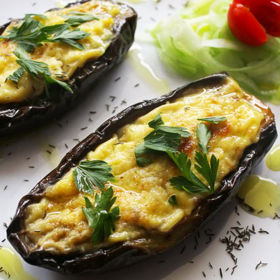 GREEK STUFFED EGGPLANT