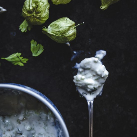 Tomatillo Tzatziki