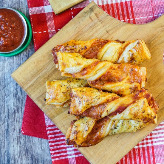 Puff Pastry Pizza Twists