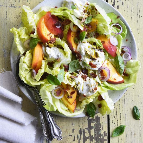 Burrata Peach Salad