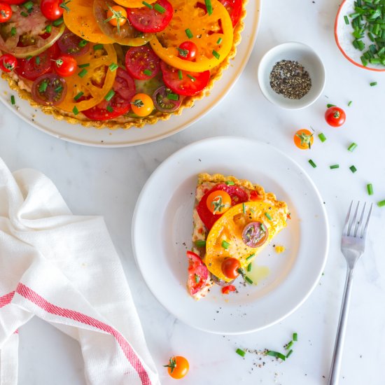 HEIRLOOM TOMATO PIMENTO CHEESE TART