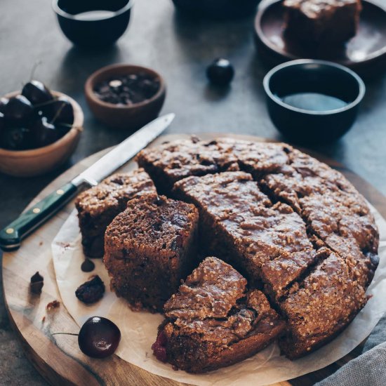 Chocolate Cherry Banana Bread