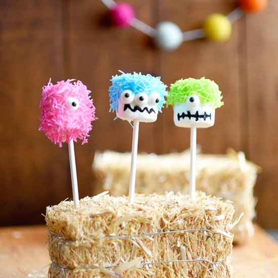 Marshmallow Monster Pops