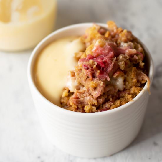 Rhubarb Crumble