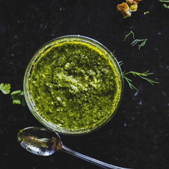 spicy parsley dipping sauce