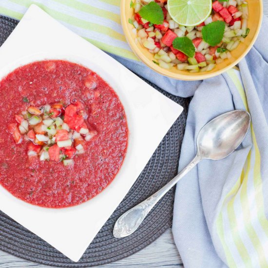 Watermelon Gazpacho Soup