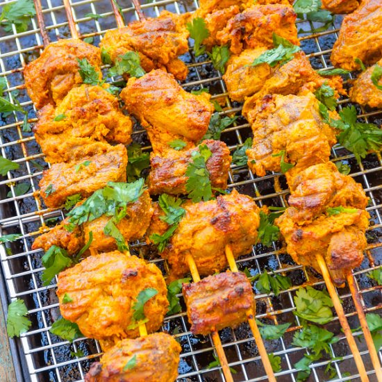 Tandoori Lamb Skewers