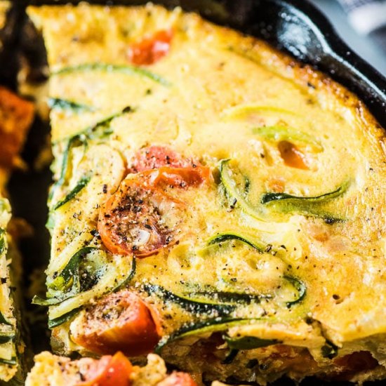 Tomato Zoodle Frittata