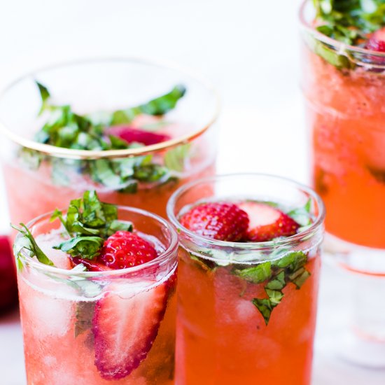 Strawberry Basil Lemonade