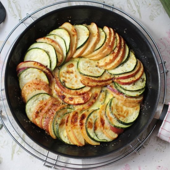 Zucchini-Apple Gratin