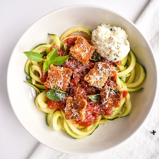 Summer Zucchini and Eggplant Pasta