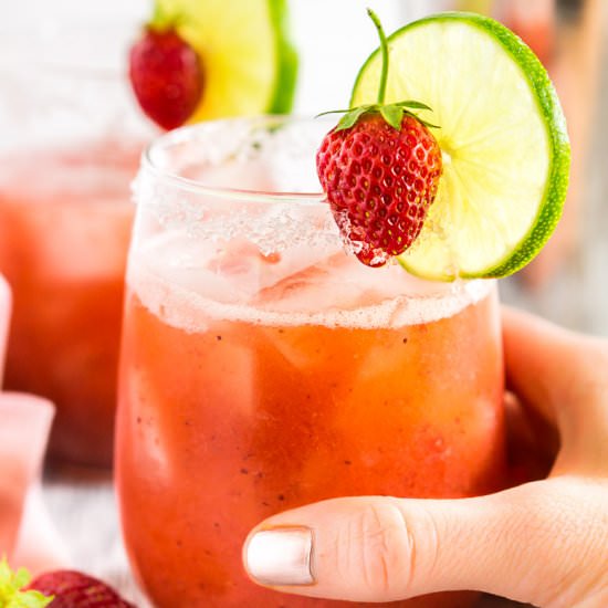 Roasted Strawberry Margarita