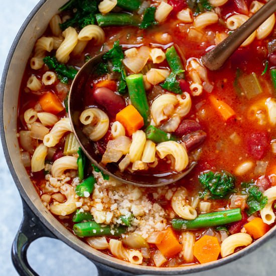 Italian minestrone soup