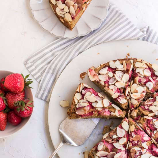 Almond Strawberry Coffee Cake