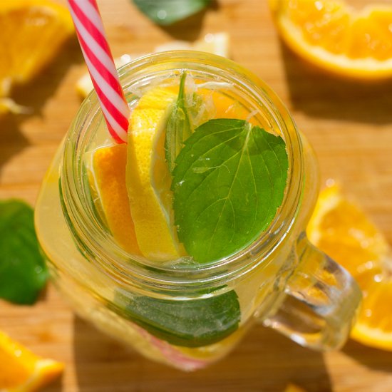 Lemon Orange Mint Ginger Lemonade