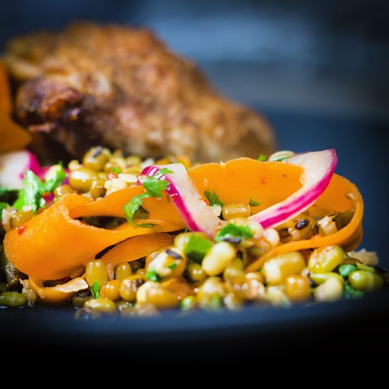 Carrot and Mung Bean Salad